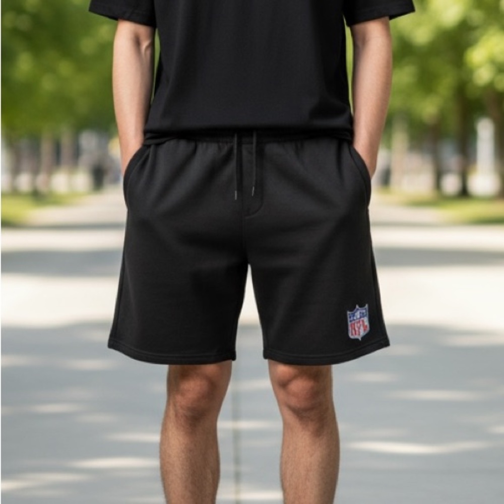 NFL Black Athletic Men's Shorts Size XL